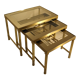 Brass and glass nesting tables