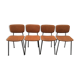 Suite of 4 chairs Carolina Prefacto by Airborne 50s - 60s