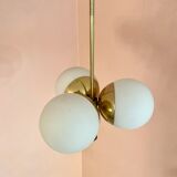 Brass & Opal Bubble Lamp