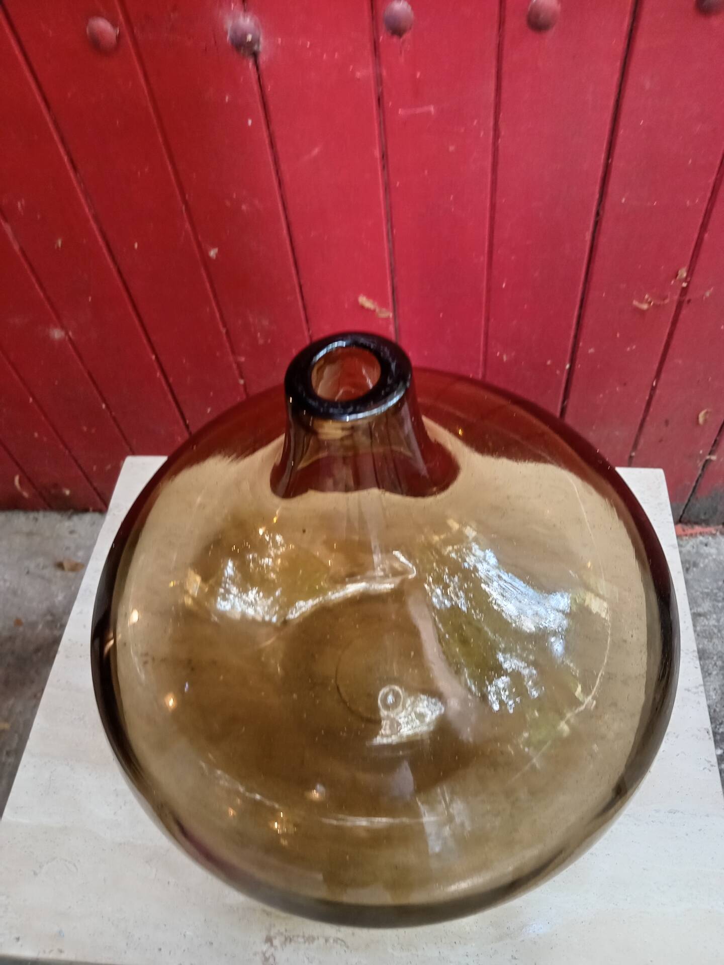 Smoked glass vase