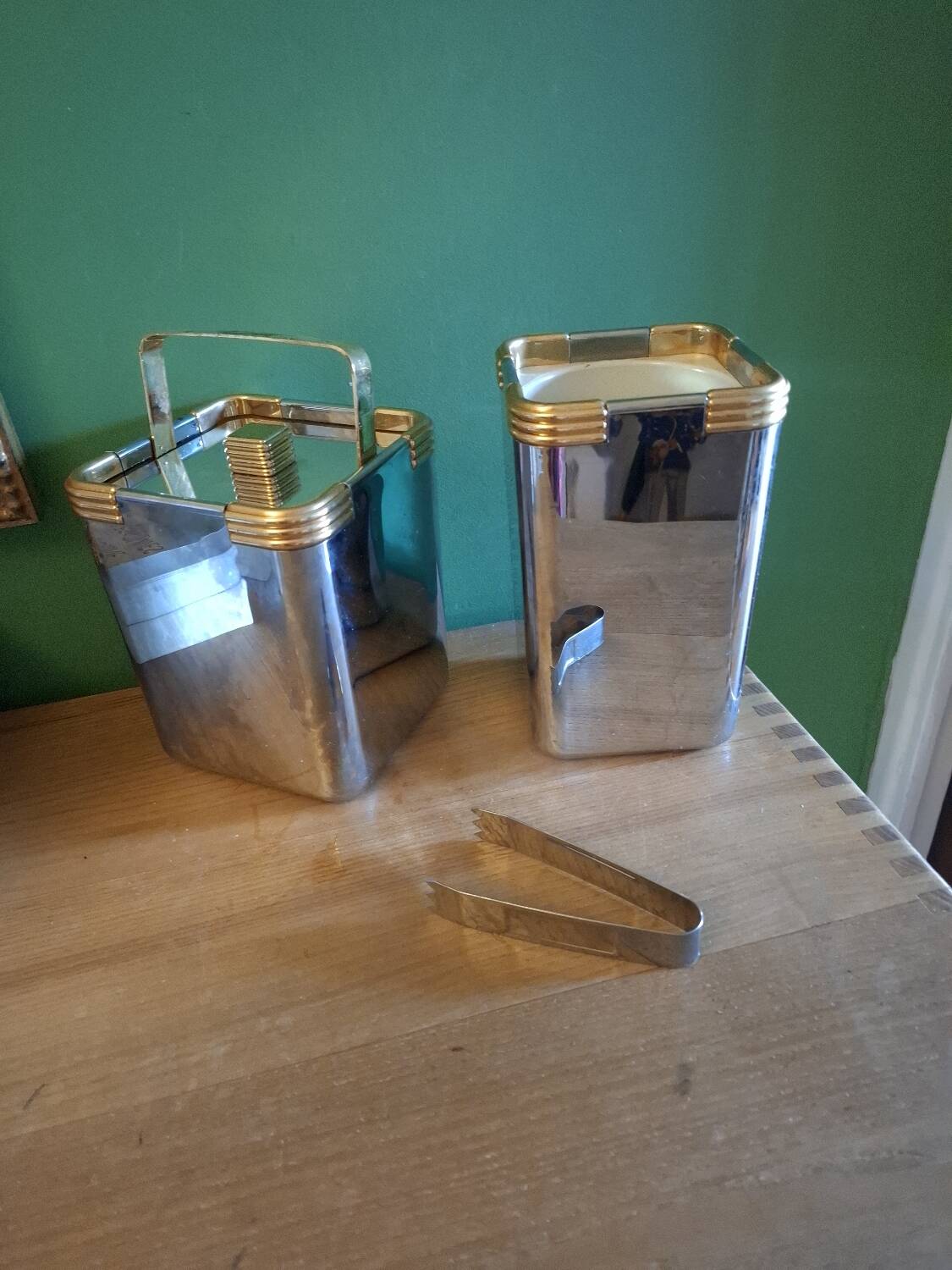 Seau à glaçons avec rafraichissoir vintage Turnwald