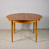 Scandinavian style teak table with butterfly extension
