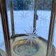 Vintage brass candle holder lantern
