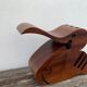 Mail rack, pencil holder, rack staples in Scandinavian wood signed, vintage, zoomorphic, pelican