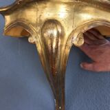 Wall console wood and stucco gilded fine XIX