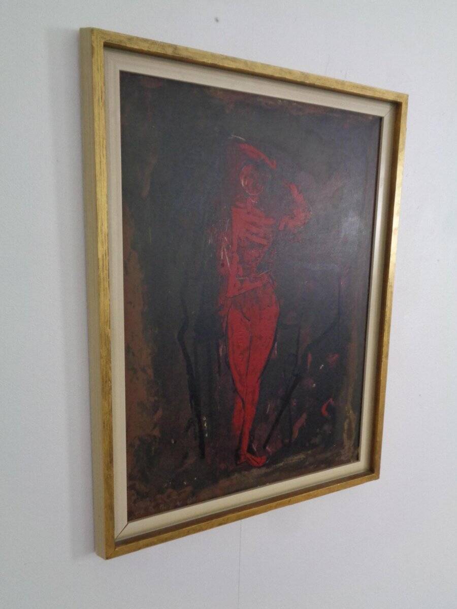 After Marino Marini, Dancer, 1960s, Artwork on Wood