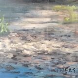 Huile sur panneau Daniel Thiers, Loire, 2014