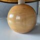 Lampe boule en bois