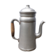 Aluminum and wood coffee pot