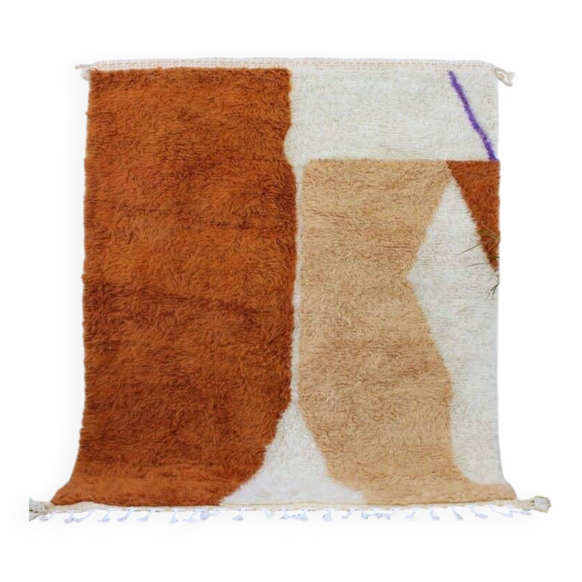 Tapis en laine petit taille de oued zem taille 100 x 200 cm