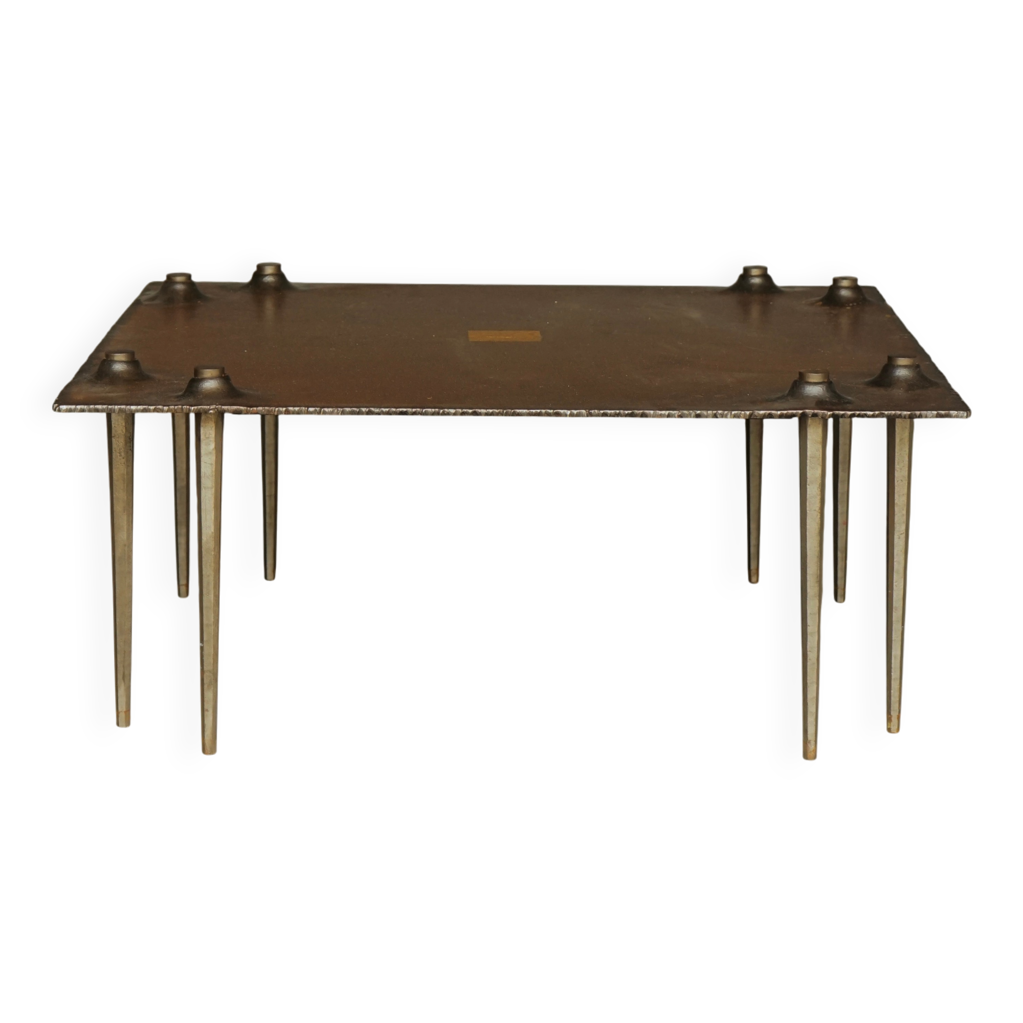 Idir Mecibah brutalist coffee table, Belgium 1997