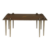 Table basse brutaliste Idir Mecibah, Belgique 1997