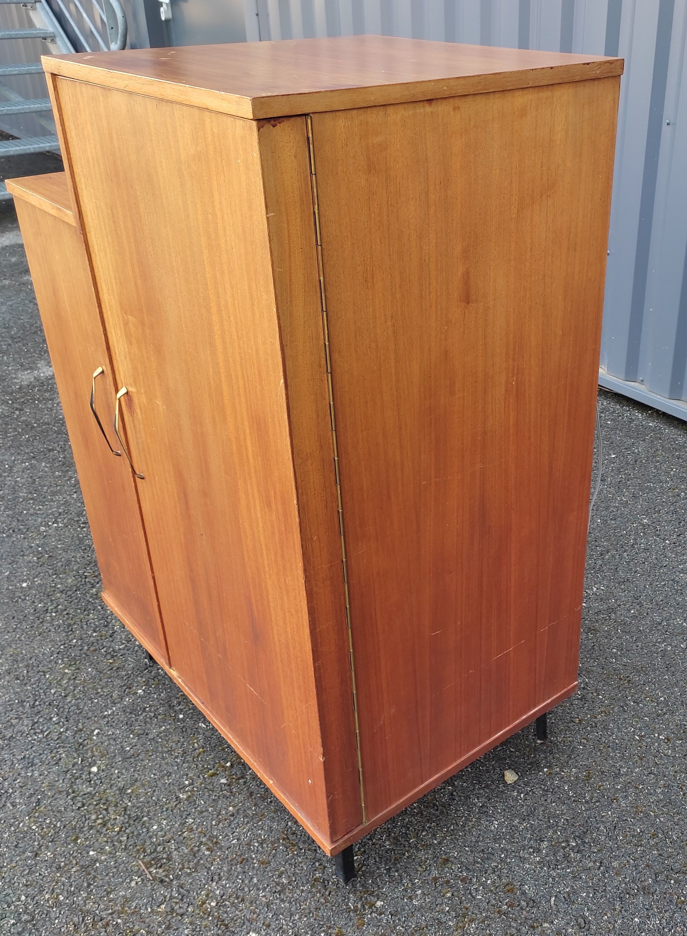 Vintage bar fridge cabinet