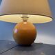 Grande lampe boule bois vintage