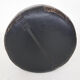 Mid-century round leather ottoman