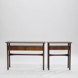 Palisander Scandinavian one-drawer Console, Denmark, 1960s