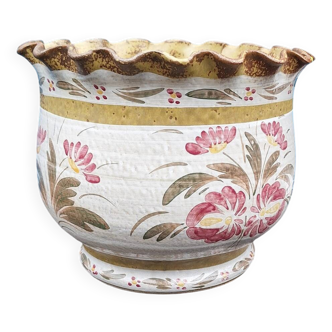 Grand cache pot en céramique de Quimper Keraluc
