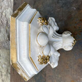 Console d’applique murale dorée