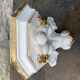 Gold wall lamp console