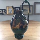 Flamed ceramic pitcher