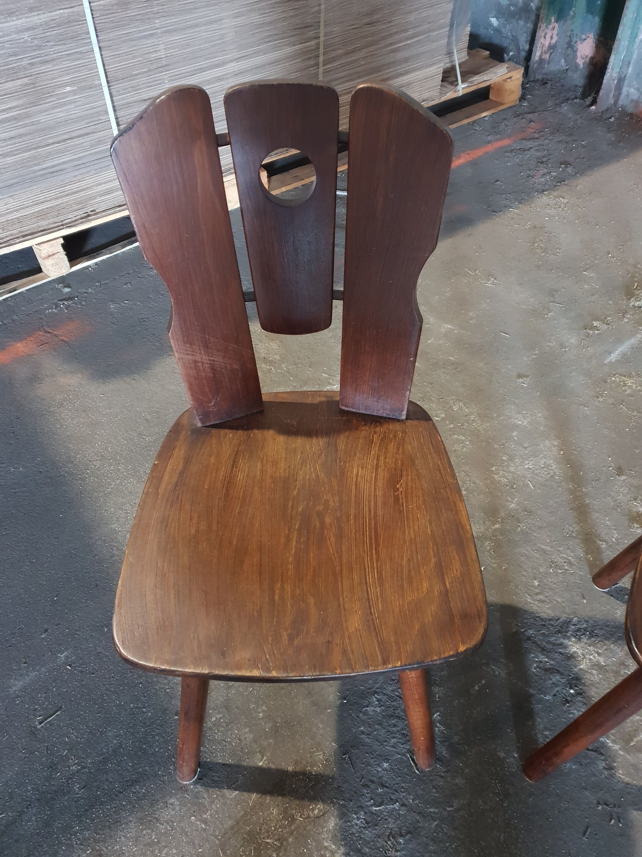 Series of 4 chalet chairs 1970