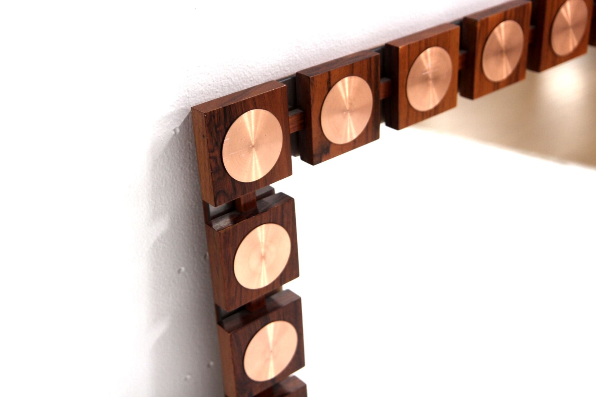 Scandinva rosewood mirror, GT, Glas & Trä, Hovmantorp, Denmark, 1960 - 120x80cm