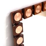 Scandinva rosewood mirror, GT, Glas & Trä, Hovmantorp, Denmark, 1960 - 120x80cm