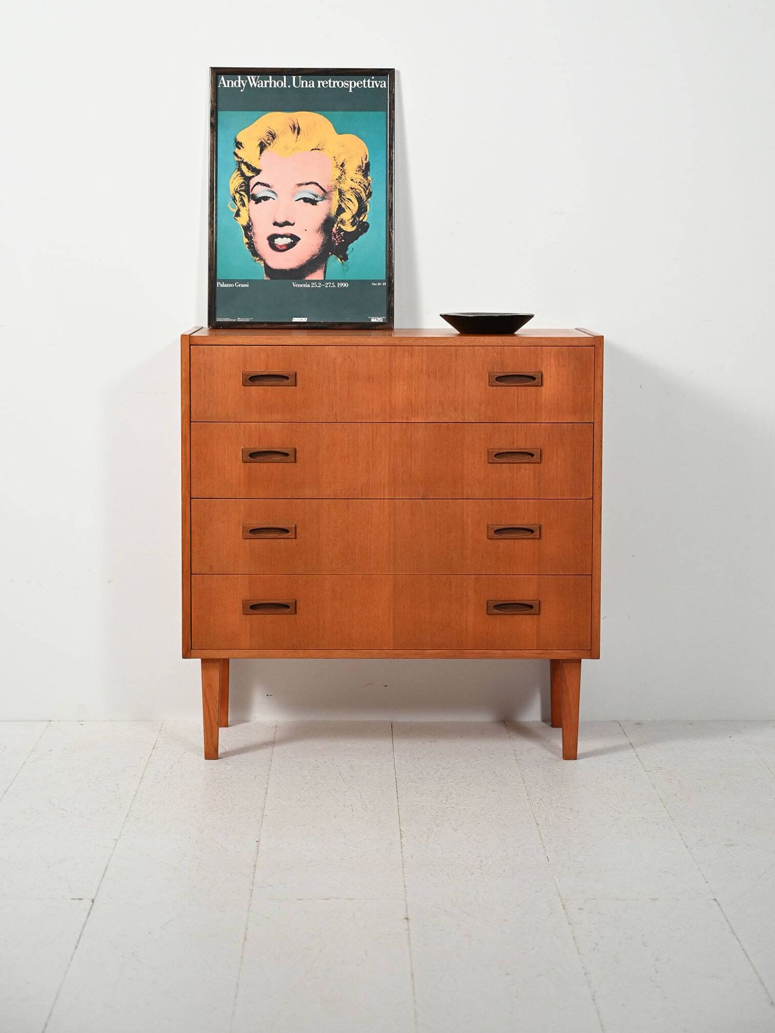 1960s Scandinavian teak chest of drawers