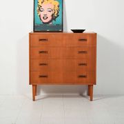 1960s Scandinavian teak chest of drawers