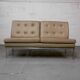 Florence Knoll two-seater in leather mod. 65 for Knoll International