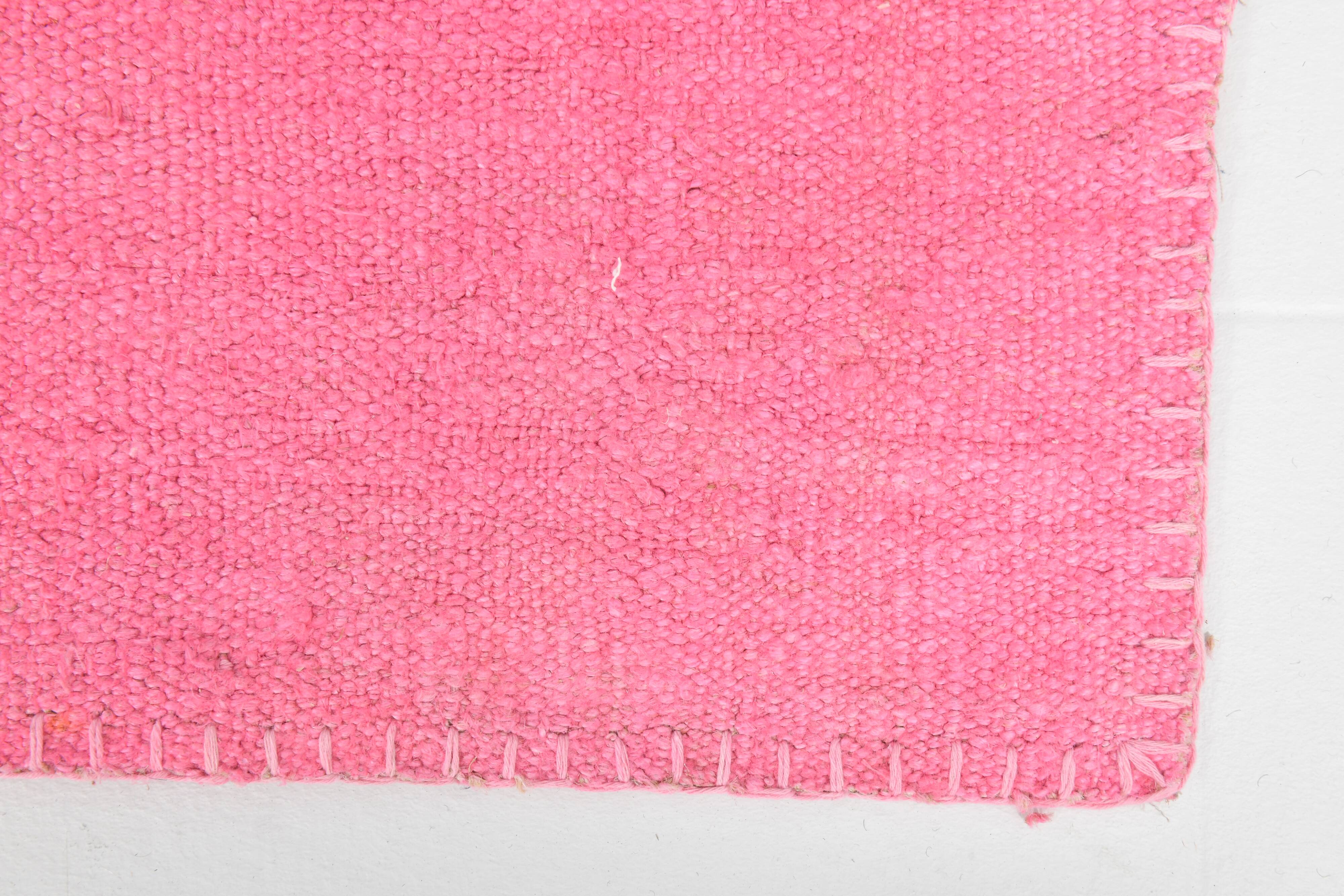 Tapis Kilim rose 7x10, 220x311 cm