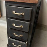 Old oak workshop drawer unit