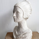 Plaster bust of a woman