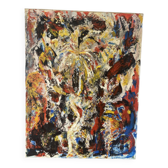 Peinture abstraite signée de 1993