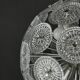 Vintage crystal dandelion lustre, Italy, 1960s