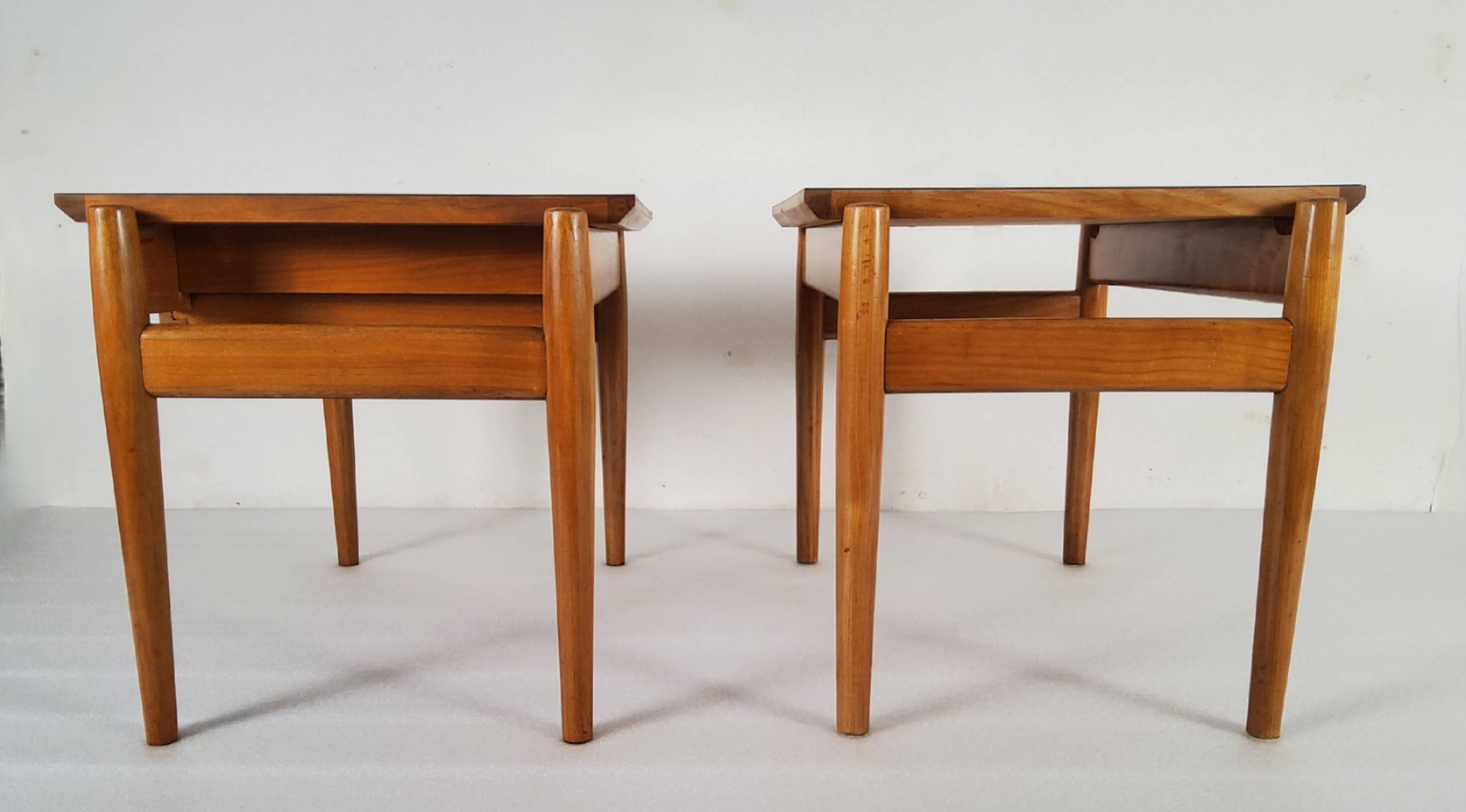 Wooden side table, Van Den Berghe-Pauvers, Belgium