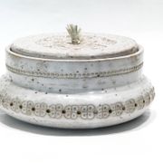 Rare boîte ou bonbonnière en céramique par Aldo Londi pour Bitossi 1960.
