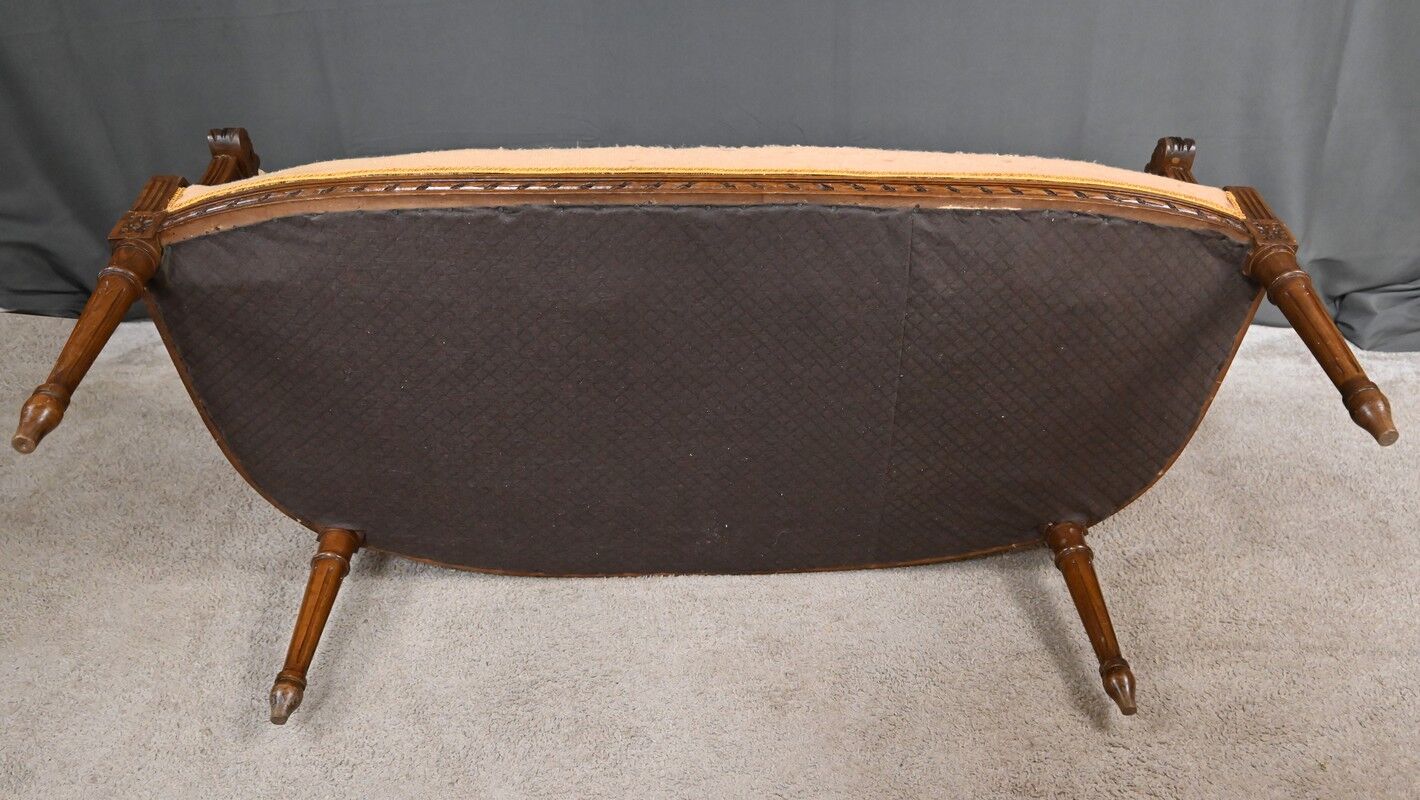 Beech canapé, stained, Louis XVI style - 1920