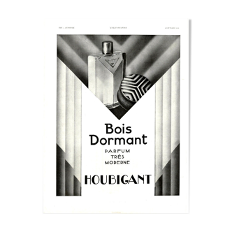 Vintage poster 30s Houbigant perfume