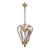 Lustre en verre de Murano attribué à Barovier e Toso, années 1950