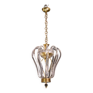 Midcentury Jewel Murano Glass Chandelier by Barovier e Toso, 1950s