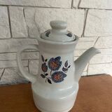 Saint Amand enameled stoneware coffee maker, Sologne decor