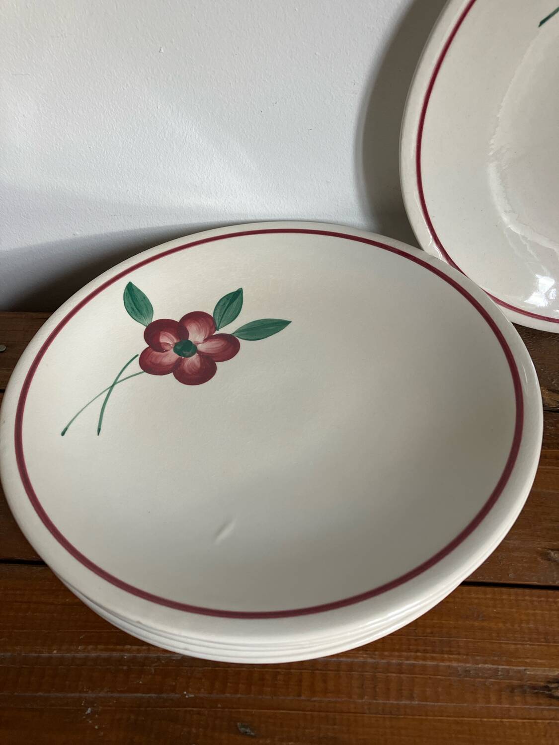 6 assiettes à dessert