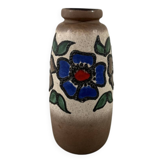 Vase à fleurs en poterie d'Allemagne de l'Ouest, vase de sol, années 1960