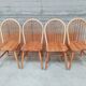 4 windsor chairs in vintage pine 1970 1980
