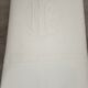 Drap ancien brodé monogramme EC drap métis 285 x 200 cm