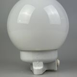 50s 60s wall lamp cellar lamp ceramic & glass Bauhaus design