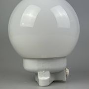 50s 60s wall lamp cellar lamp ceramic & glass Bauhaus design