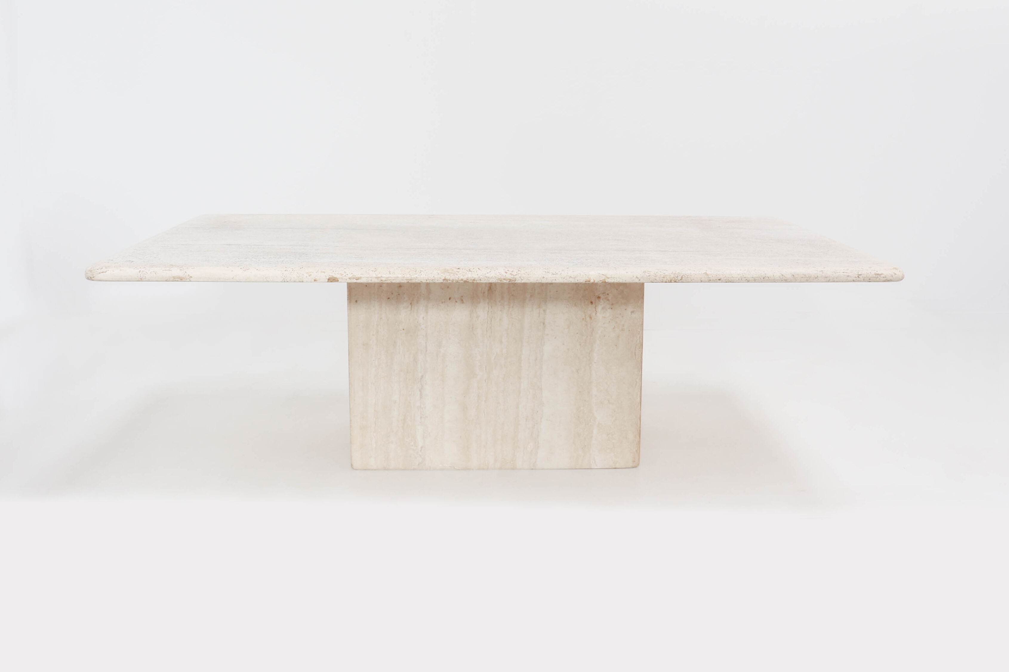 Mid century vintage travertine coffee table