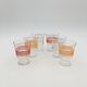 Set of six vintage glasses